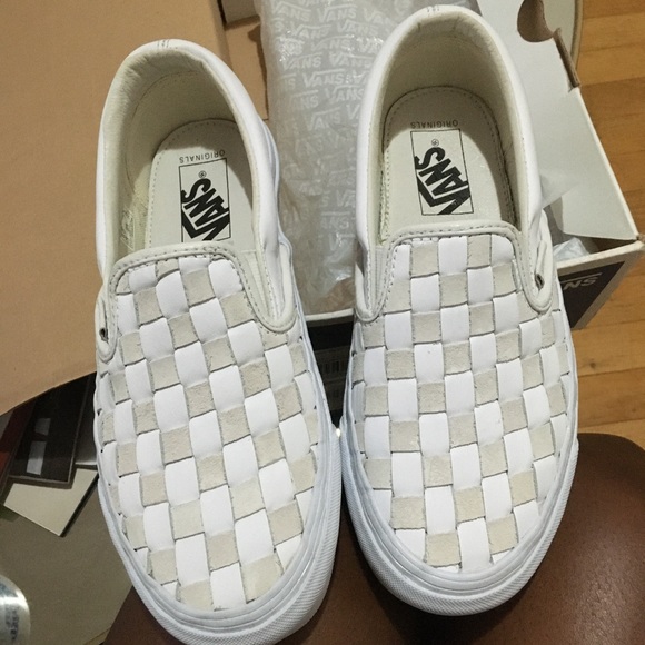 Vans Vault 50th Anniversary Leather Woven Slip On - Picture 2 of 8